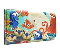 Animation Finding Dory Just Keep Swimming! Nemo Characters Portemonnaie Tri-Fold mit Münzfach & Kartenhalter, Mehrfarbig
