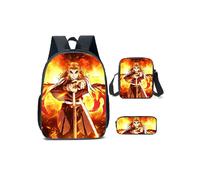 Anime Demon Slayer Kimetsu No Yaiba Demon Slayer Rucksack, Studenten-Aufbewahrungstasche für Kinder,