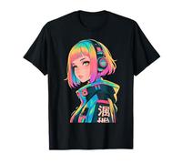 Anime Manga Gamer Girl Cyberpunk Aesthetic Techwear Harajuku T-Shirt
