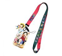 Anime One Piece Lanyard Kartenhalter, Ausweishülle mit Band, ID Kartenhalter Ausweis Kartenhülle mit Schlüsselband für Schlüsselanhänger, Card, Ausstellung(mit Zoro Nami Chopper)