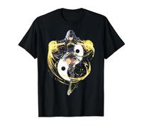 Anime Yin und Yang T-Shirt, Herren, Schwarz, 5XL