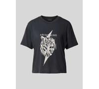 Anine Bing Relaxed Fit T-Shirt aus reiner Baumwolle in Black, Größe S