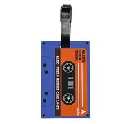 ANINIUCN Gepäckanhänger, niedlich, lustig, Silikon, ID, Gepäckanhänger für Koffer, Tasche, Reisezubehör, perfekt für Teenager, Erwachsene (violette Kassette)