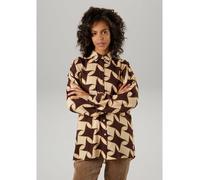 Aniston Bluse in Beige - Größe 44 | Damen Blusen