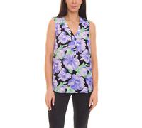 Aniston CASUAL Damen Blusentop mit Blütendruck im Batik-Look 10019364 Lila/Grün/Weiß 36