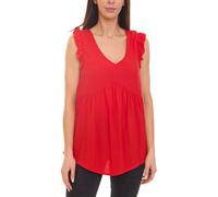 Aniston CASUAL Damen Blusentop mit Rüschendetails Sommer-Shirt 60330626 Rot 40