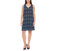 Aniston CASUAL Damen Kleid kariertes Sommer-Kleid ärmellos 13189530 Blau/Gelb 42
