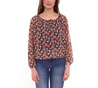 Aniston CASUAL Damen Sommer-Bluse mit floralerm Allover-Print leichte Schlupf-Bluse 85979832 Mehrfarbig 36