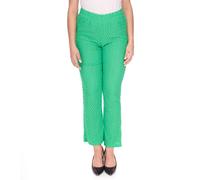 Aniston CASUAL Damen Sommer-Hose Bootcut-Hose leichte Schlag-Hose High Waist 61443431 Grün 38