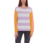 Aniston CASUAL Pullover stylischer Damen Strick-Pullover im Colourblock-Look 51008313 Violett/Bunt 36