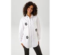 Aniston Hemd in Weiß - Größe 48 | Damen Blusen