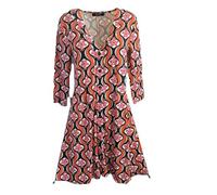 Aniston Kleid Damen leicht luftig Langarm Tunikakleid Hemdblusenkleid Blusenkleid Hemdkleid Ibiza Style Elegantes Damenkleid Größe 38