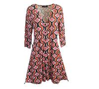 Aniston Kleid Damen leicht luftig Langarm Tunikakleid Hemdblusenkleid Blusenkleid Hemdkleid Ibiza Style Elegantes Damenkleid Größe 34 bis 48