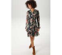 Tunikakleid ANISTON CASUAL, Damen, Gr. 46, N-Gr, dunkelgrün, sand, wollweißdunkelrot, rostorange, rot, blau, hellblau, petrol, grün, senf, hellbraun, rosa, Chiffon, Obermaterial: 100% Polyester. Futte