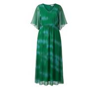 Aniston Plus Kleid Maxikleid Damen Große Größen Sommerkleid V-Ausschnitt Flügelärmel Gummizug