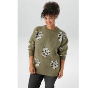Aniston Pullover in Khaki - Größe 44 | Damen Pullover Cardigans