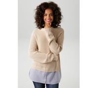 Aniston Pullover in Sand - Größe 40 | Damen Pullover Cardigans