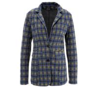 Aniston SELECTED Damen Alltags-Blazer karierte Business-Jacke Anzug-Jacke 60669556 Blau/Orange 48