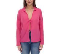 Aniston SELECTED Damen Langarm-Bluse mit Bindeband Crinkle-Optik 63149957 Pink 40