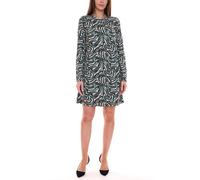 Aniston SELECTED Damen Mini-Kleid mit Allover-Print Langarm-Kleid 88938605 Schwarz/Grün/Beige 44