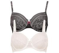 Anita 2er Pack Bügel BH Fleur 5653 Gr. 80G in Schwarz-Crystal