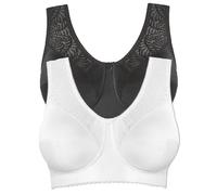 Anita 2er Pack Entlastungs BH ohne Bügel Mylena 5419 Gr. 90D in Schwarz-Weiss