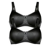 Anita 2er Pack Komfort BH mit Schale Havanna 5811 Gr. 85D in Schwarz