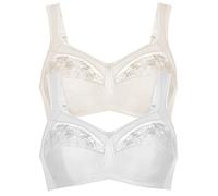 Entlastungs-BH ANITA "Entlastungs BH Safina", Damen, Gr. 115, Cup D, bunt (weiß crystal), Obermaterial: 50% Polyamid PA. 25% Polyester PES. 10% Elasthan EL. 10% Viskose CV. 5% Baumwolle CO., BHs Entla