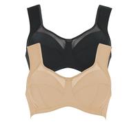 Anita 2er Sparpack Entlastungs-BH Clara 5860 Gr. 80F in 1xhaut 1xschwarz