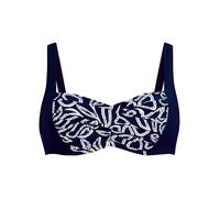 ANITA Damen Bikinioberteil Flower Dots dunkelblau | 46C