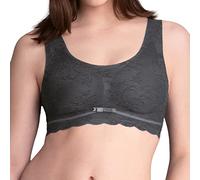 Bralette ANITA SINCE 1886 "Essential Lace", Damen, Gr. L, N-Gr, grau (anthrazit), Stoff, Obermaterial: 61% Polyamid, 39% Elasthan, Mesh, gemustert, unifarben, bequem, BHs Bralette, mit Spitze, herausn