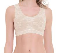 Anita (Since 1886 Damen Bralette - Essentials Lace, Bustier, bügellos, mit Schale, Florale Spitze Creme L