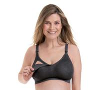 Still-BH ANITA MATERNITY "Essential Lace", Damen, Gr. M, N-Gr, grau (anthrazit), Stoff, Obermaterial: 62% Polyamid, 38% Elasthan, bestickt, unifarben mit Farbeinsatz, normal, BHs Still-BH, herausnehmb