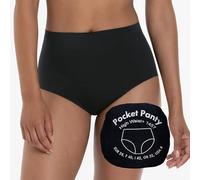 Anita Slip Pocket Panty 1457 – High-Waist Taillenslip mit Geheimtasche, elastisch, Gr. 42, schwarz