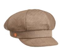 Anja Herringbone Leinen Ballonmütze by Mayser beige One Size