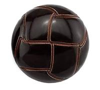 Anjing 10 Stück Kunststoff-Knöpfe rund Kunstleder Muster für Anzug, Kleid, Mantel, Verzierung, 15 mm, Schwarz, Coffee, 20 mm