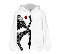Anjinguang Light Yagami/L Death Note Hoodie Anime Character Cosplay Pullover Hooded Sweatshirt for Men Women Long Sleeve Casual Sportswear Loose Tops, Typ 5, XXXL