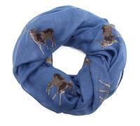 AnJuHoPa Damen Schlauchschal aus Viskose mit Pferdemotiv - Leicht, Atmungsaktiv & Stylisch - Perfekt für Reiterinnen und Tierliebhaberinnen