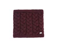 AnJuHoPa Strick Halswärmer Neckwarmer Schlauchschal Loop Schal Strick-Schal gefüttet mit Polar Fleece Unisex Burgundy