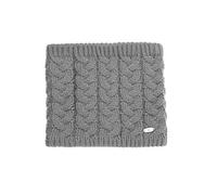 AnJuHoPa Strick Halswärmer Neckwarmer Schlauchschal Loop Schal Strick-Schal gefüttet mit Polar Fleece Unisex Grau