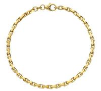 Ankerarmband 585 Gold Gelbgold diamantiert 21 cm Armband Goldarmband