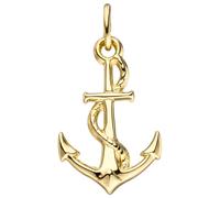 Ankeranhänger JOBO "Anhänger Anker", gold (gelbgold 333), Schmuckanhänger, Damen, Gelbgold 333, 333 Gold (31504128-0) gelbgold 333