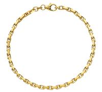 Ankerarmband 585 Gold Gelbgold diamantiert 21 cm Armband Goldarmband
