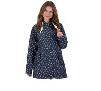 Ankerglut Damen Damen Friesennerz Regenmantel Regenjacke mit Kapuze Gefüttert Wasserdicht Wetterfest Übergangsjacke #Ankerglutwolke Regenjacke