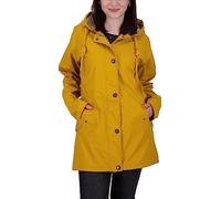 Ankerglut Damen Damen Friesennerz Regenmantel Regenjacke mit Kapuze Gefüttert Wasserdicht Wetterfest Windbreaker Übergangsjacke #Aheaven Regenjacke