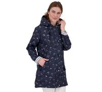 Ankerglut Damen Damen Friesennerz Regenmantel Regenjacke mit Kapuze Gefüttert Wasserdicht Wetterfest Übergangsjacke #Ankerglutbucht Regenjacke (1er Pack)