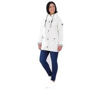 Regenjacke ANKERGLUT "Friesennerz ANKERGLUTZAUBER", Damen, Gr. 50 (XL), weiß, Web, Obermaterial: 100% Polyurethan. Futter: 100% Polyester, figurumspielend hüftbedeckend, gerader Abschluss mit Druckkno