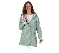 Ankerglut Damen Friesennerz Regenmantel Kapuze Wasserdicht Wetterfest Windbreaker Übergangsjacke #ankerglutzauber Regenjacke, slategray, 36