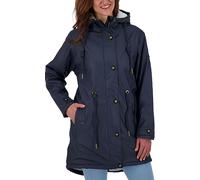 Ankerglut Damen Damen Friesennerz Regenmantel Regenjacke mit Kapuze Wasserdicht Wetterfest Windbreaker Übergangsjacke #Ankerglutliebe Regenjacke (1er Pack)