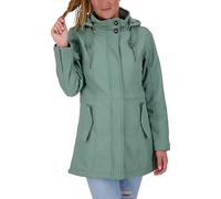 Ankerglut Damen Damen Softshellmantel Kurzmantel mit Kapuze Gefüttert Softshelljacke Übergangsjacke #Ankergluthimmel Softshelljacke (1er Pack)